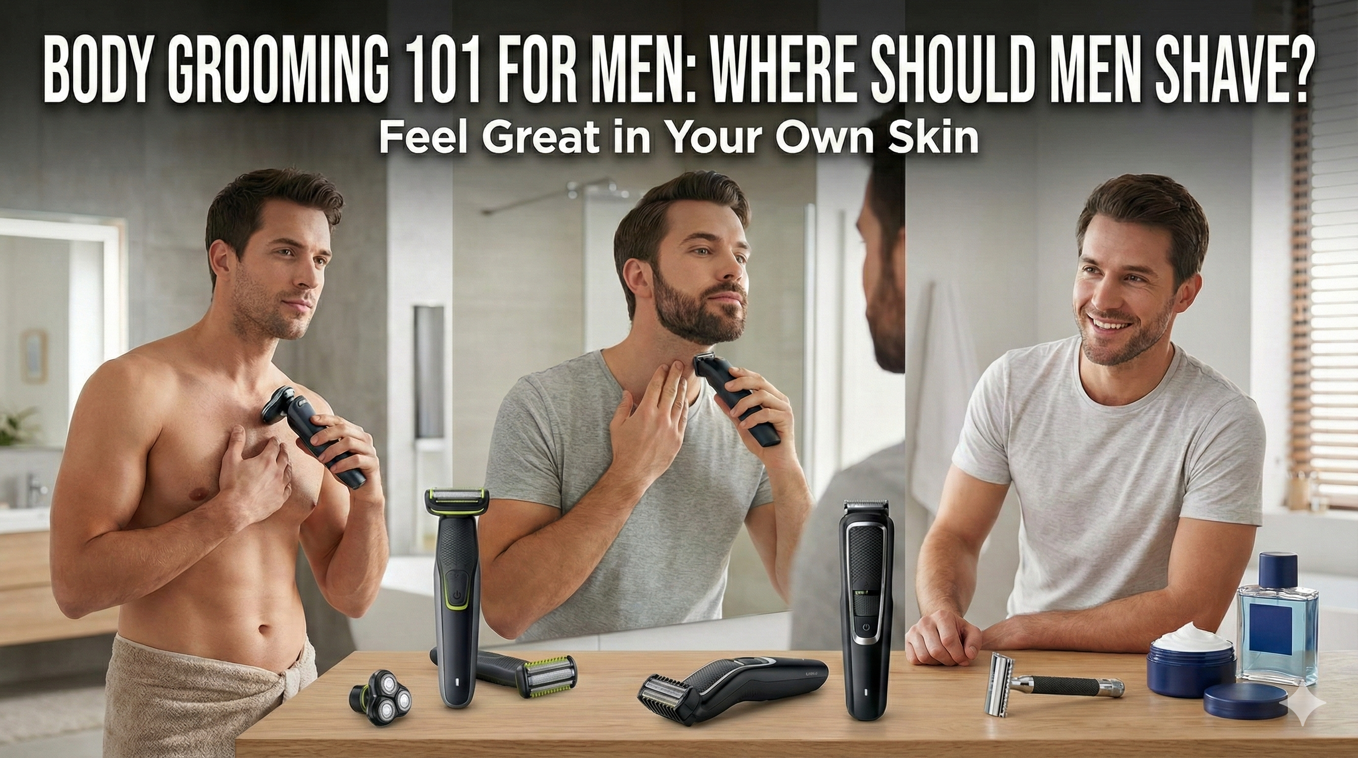 Body Grooming 101 for Men: Where Should Men Shave?