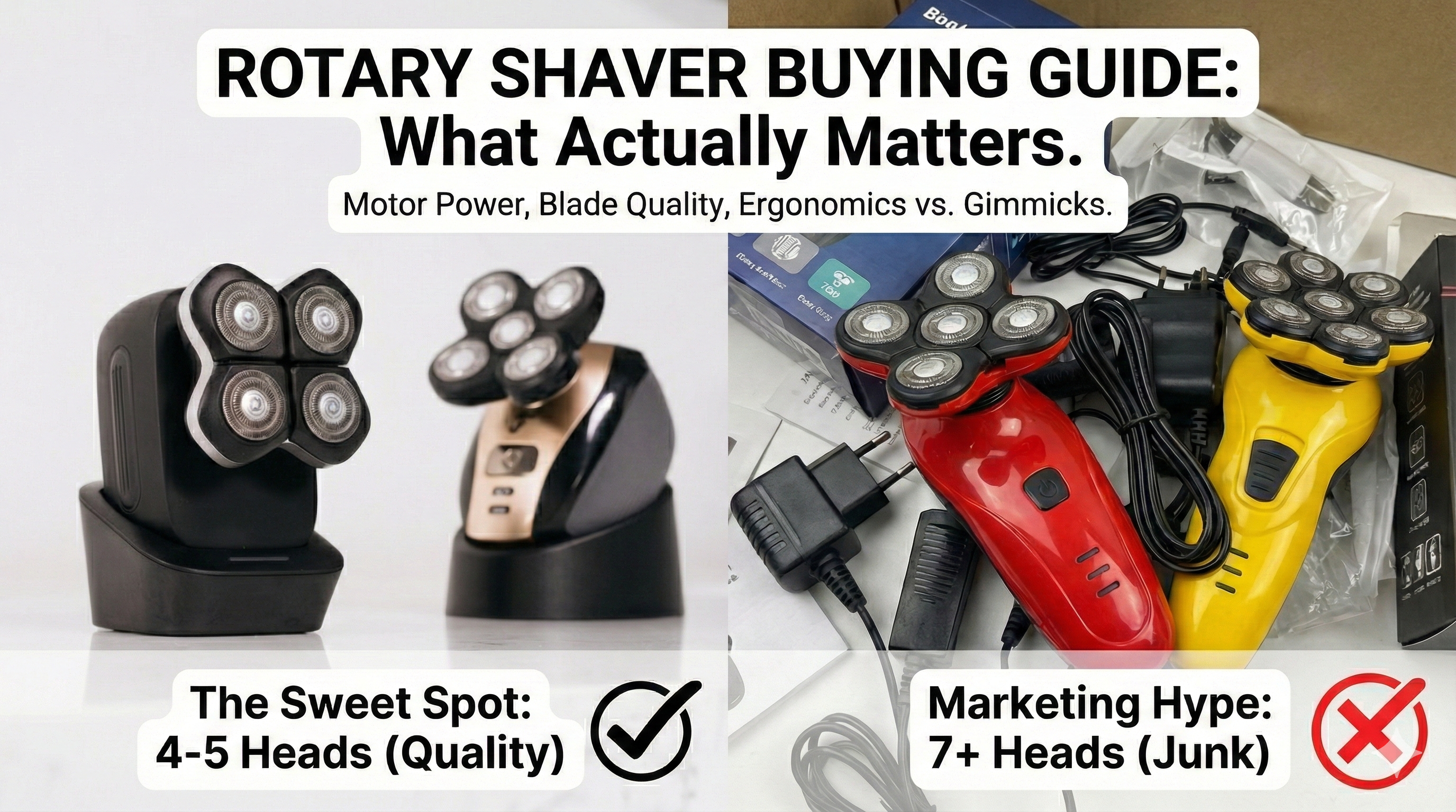 Rotary Shaver Buying Guide: Heads, Motors, and More