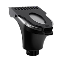 Freebird Precision Clipper & Guards: black plastic guard with circular opening, ideal for fading, shown on white background.
