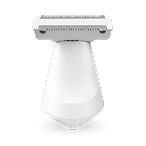 Freebird Precision Body Trimmer attachment with flat head for a comfortable shave, shown on a gray background.
