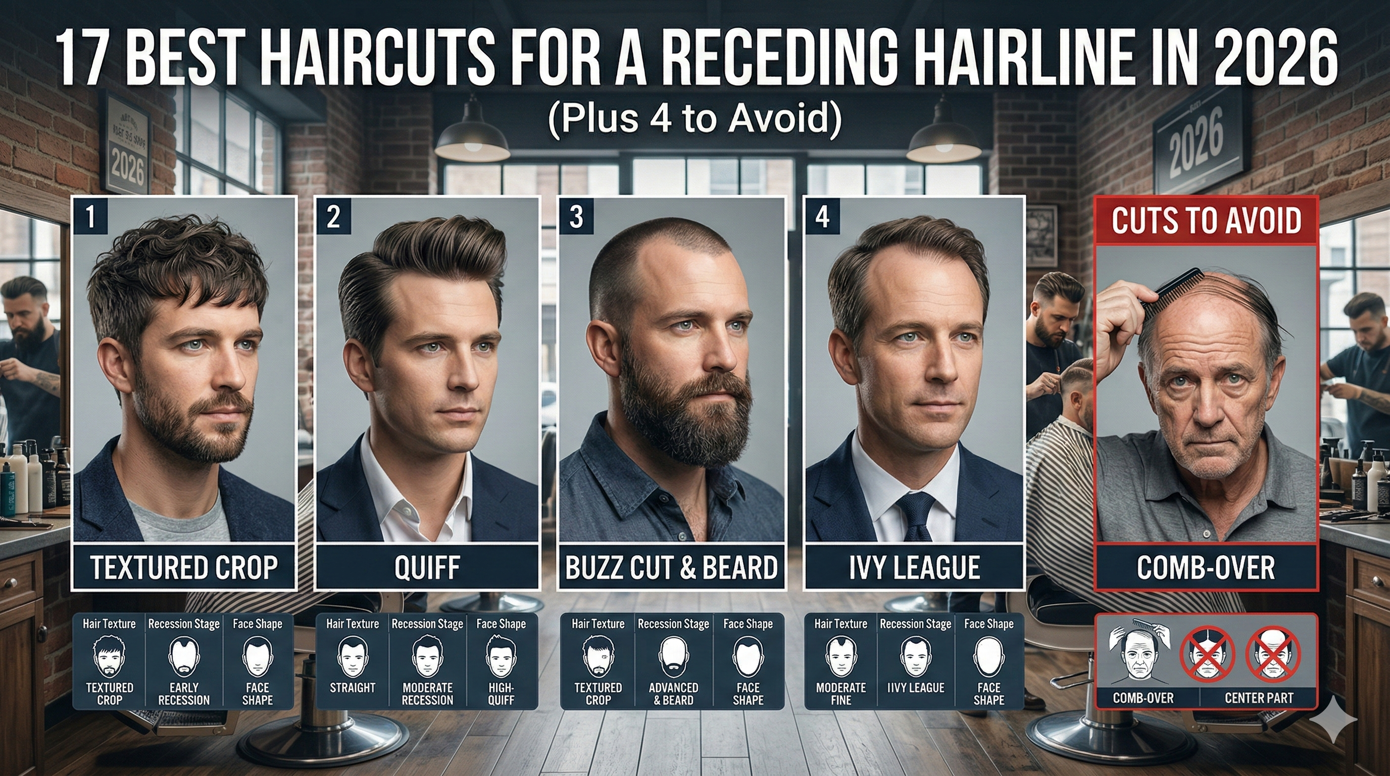 Receding Hairline? Here are the 17 Best Haircuts (And 4 to Avoid)
