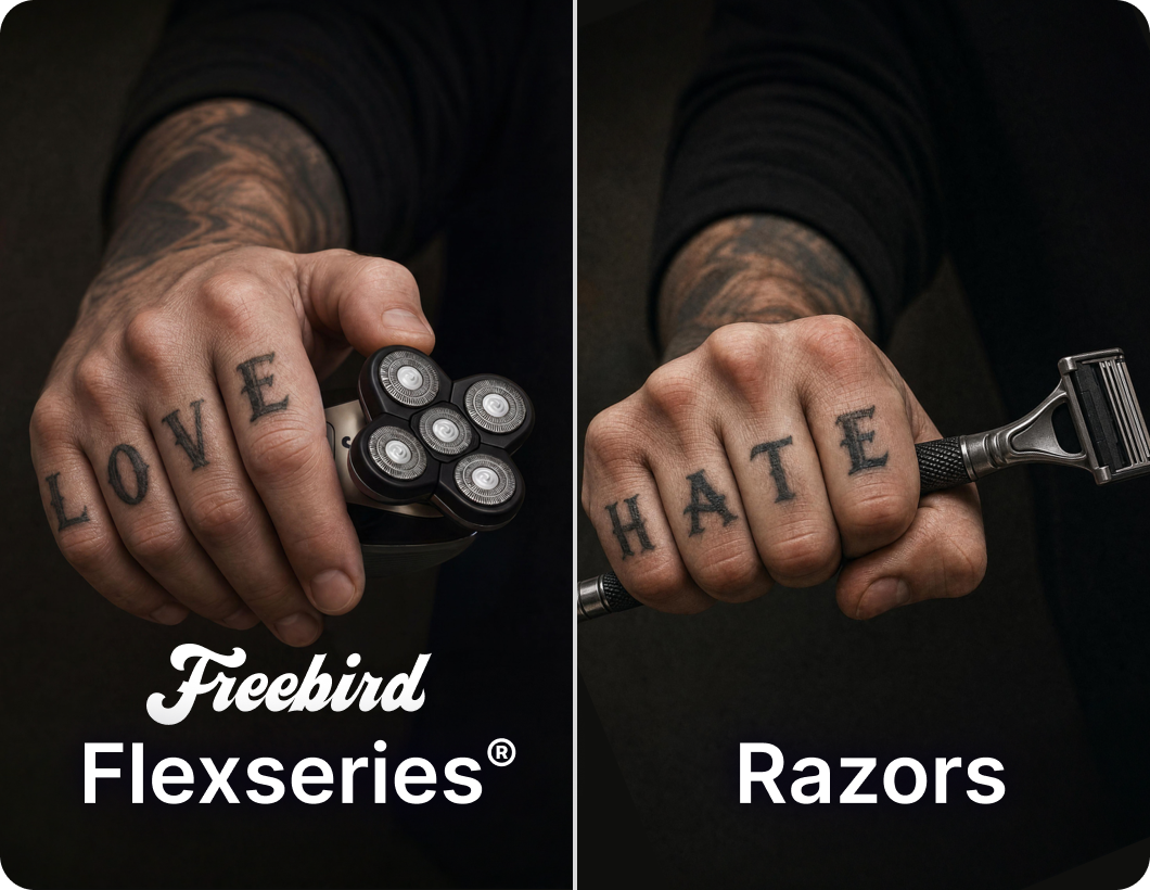 Zero nicks - never risk your ink with a razor again
