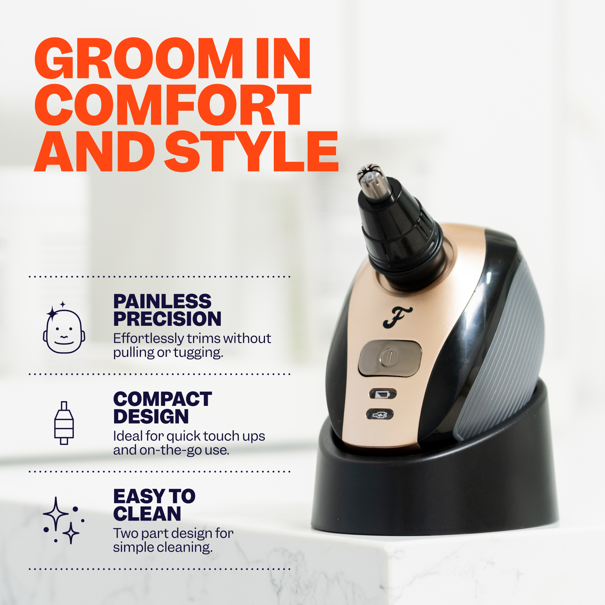 The Freebird FlexSeries® Attachment Kit offers smooth, effortless grooming with precision—perfect for nose and ear hair trimming.