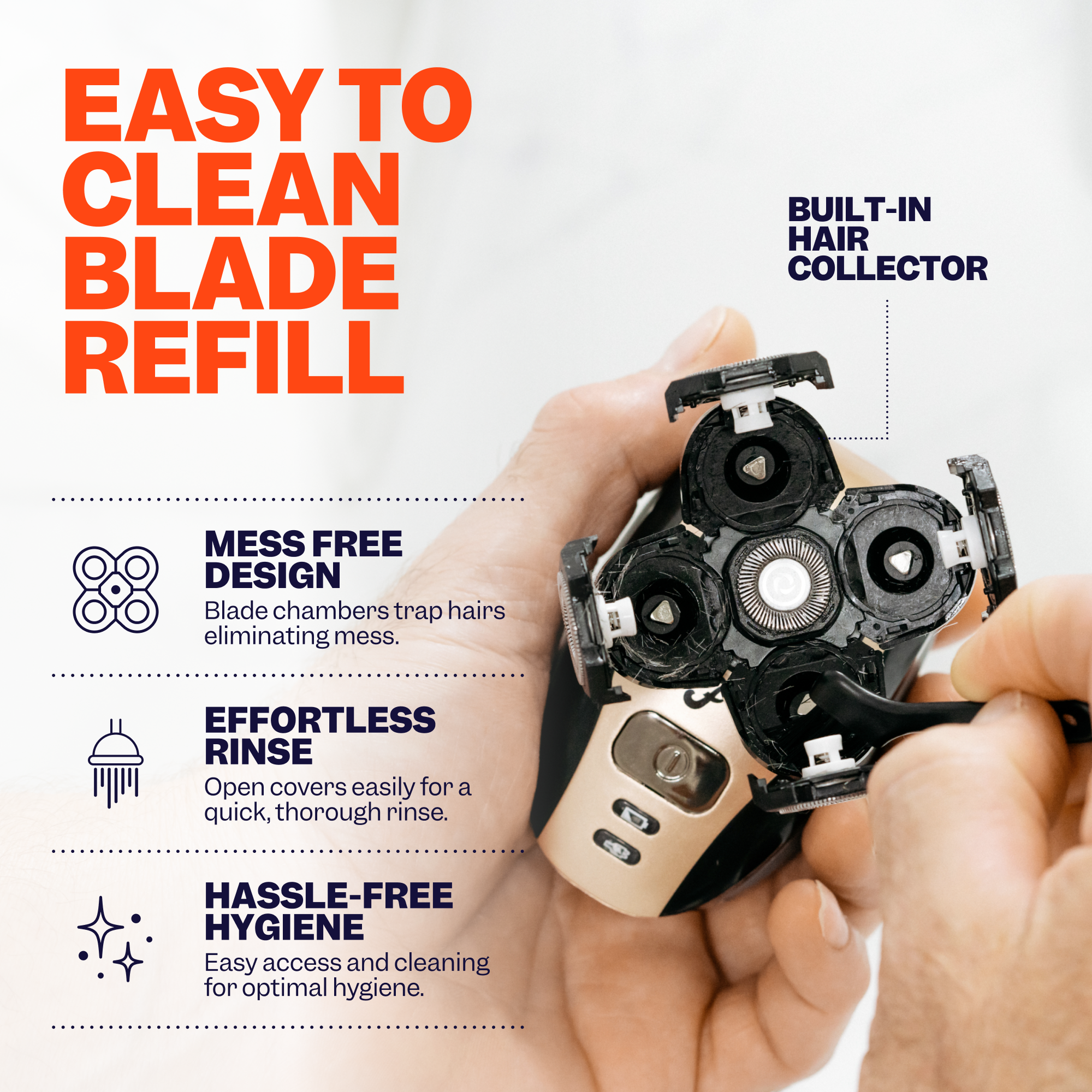 Freebird ScalpSafe™ Replacement Shaving Heads for the FlexSeries®