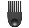 Black guitar string winder with a rounded bottom and a P logo.