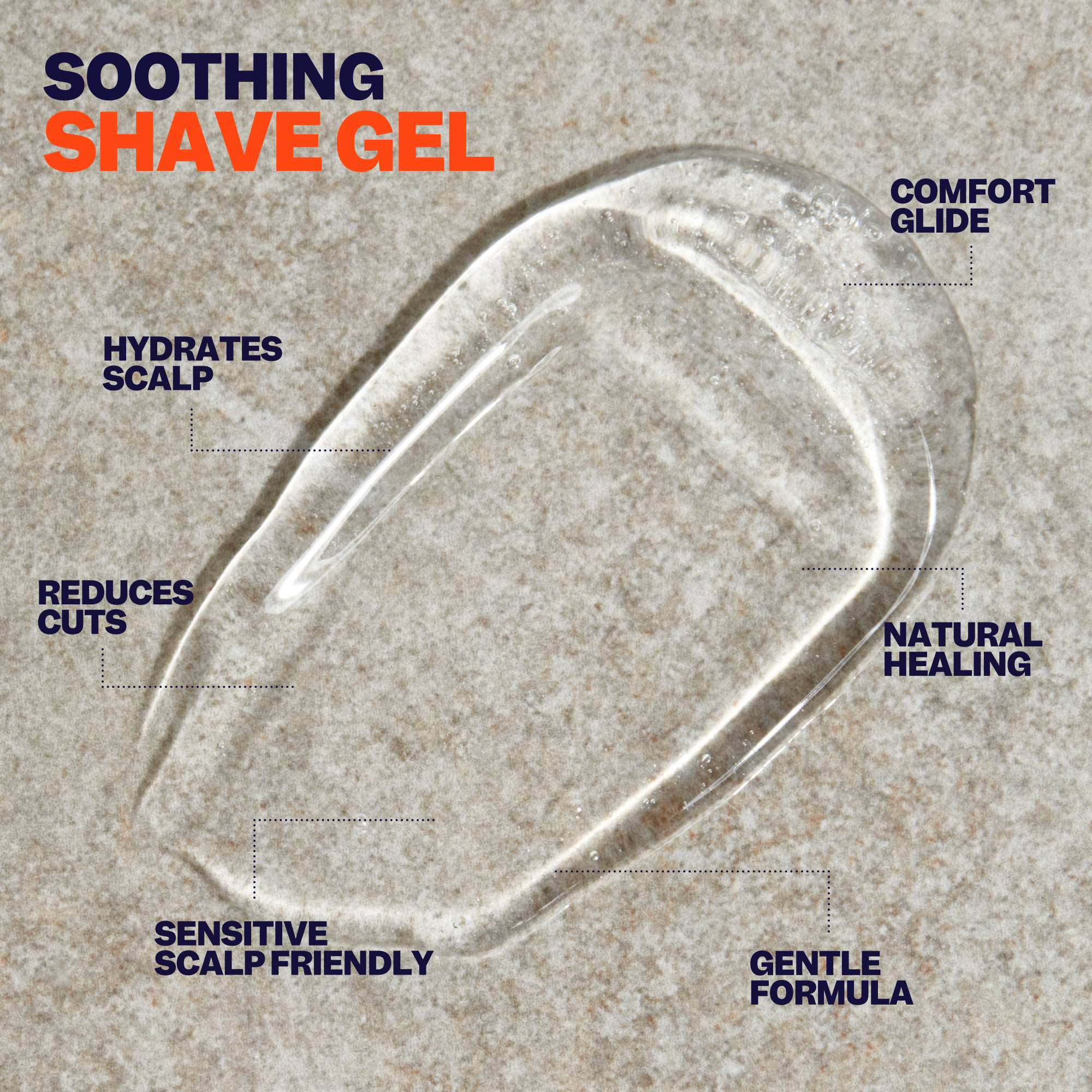 The Freebird Shave Care Kit features a clear shave gel that offers hydration, comfort, and smoothness for the ultimate glide experience on a textured surface.
